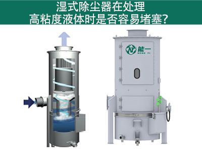 湿式除尘器在处理高粘度液体时是否容易堵塞？